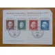 ALEMANIA OCCIDENTAL 1955 TARJETA CON MATASELLO ESPECIAL Y SERIE COMPLETA DE 65 EUROS AQUI OFRECIDO A MUY BAJO VALOR